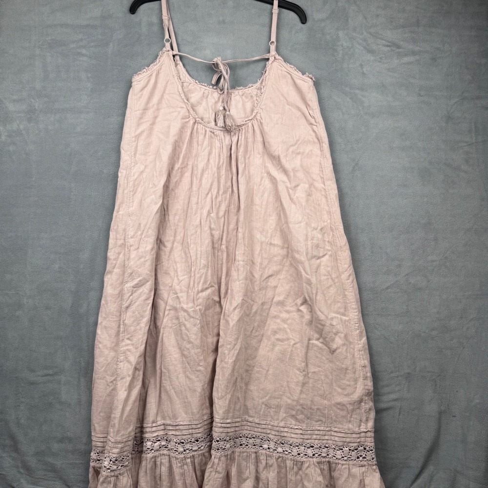 Aerie Mauve Lace Trim Strappy Maxi Dress Boho Festival Resortwear‎ Size S - Picture 8 of 8